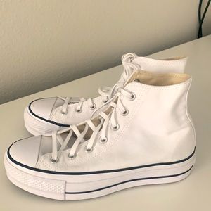 White Platform Converse (Brand New)